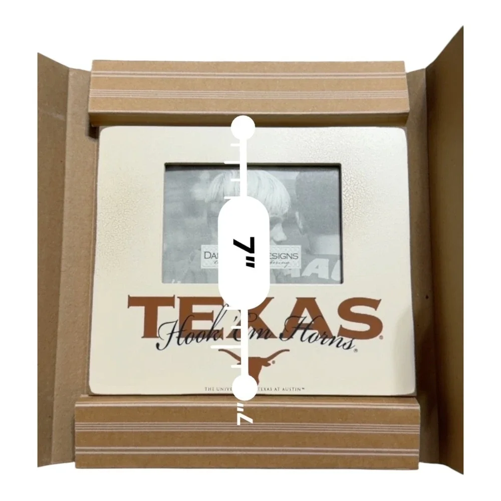 Danielson Designs University of Texas Hook Em Horns Wood Picture Frame STEX1001
